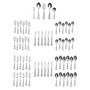 Virtuoso Frost 65 Piece Flatware Set, Service for 12