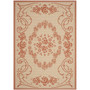 Courtyard Natural and Terra 4' x 5'7" Outdoor Area Rug