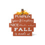 Fall Wooden Pumpkin Table Sign, 12"