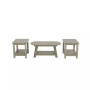 3-Piece Outdoor Adirondack Coffee Table and Side Table Set