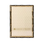 Gold Metal Picture Frame with Bamboo Design - 5" x 7"