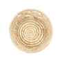 Set of 3 11.75" Round Hand-Woven Grass Baskets
