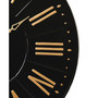 31.25" Oversized Modern Farmhouse Metal Enamel Wall Clock