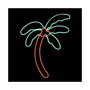 Neon Style LED Lighted Coconut Palm Tree Window Silhouette Decoration