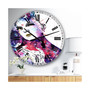 the Flowing Us Large Modern Wall Clock - 36" x 28" x 1"