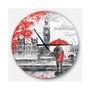 Designart Oversized French Country Round Metal Wall Clock
