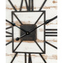 Oversized Farmhouse Wooden Wall Clock