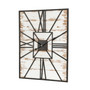 Oversized Farmhouse Wooden Wall Clock
