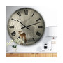 Believe Shadow III Oversized Cottage Wall Clock - 36" x 28" x 1"
