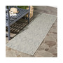 Courtyard Grey 2'3" x 8' Sisal Weave Runner Outdoor Area Rug