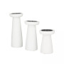 by Cosmopolitan Mango Wood Modern Candle Holder, Set of 3