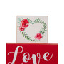 Valentine's Block Table Decor
