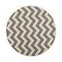 Courtyard Gray and Beige 4' x 4' Round Outdoor Area Rug
