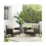 Kiawah 2 Piece Outdoor Wicker Chair Set