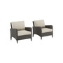 Kiawah 2 Piece Outdoor Wicker Chair Set
