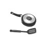 Nonstick Aluminum 5.5" Mini Fry Pan with Nylon Turner Set