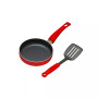 Nonstick Aluminum 5.5" Mini Fry Pan with Nylon Turner Set