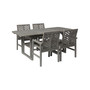 5 Piece Extendable Outdoor Patio Dining Set