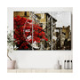 Industrial 3 Panels Metal Wall Clock