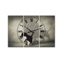 Believe Shadow I Oversized Cottage 3 Panels Wall Clock - 38" x 38" x 1"