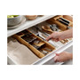 DrawerStore™ Bamboo Compact Cutlery Organizer