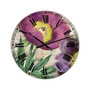 Purple Peonies Oversized Cottage Wall Clock - 36" x 28" x 1"