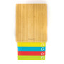 Bamboo Cutting Board and 4 Multi-Colored Inserts Set, 5 Piece