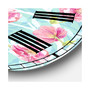 Evening Garden Pattern I Large Cottage Wall Clock - 36" x 28" x 1"