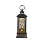 LED Lighted Halloween Lantern with a White Skull Head, 11"