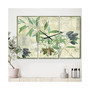 Olives Picholines Oversized Cottage 3 Panels Wall Clock - 38" x 38" x 1"