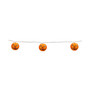Jack-O-Lantern Paper Lantern 10 Piece Halloween Lights with 8.5' White Wire Set