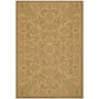 Courtyard Natural and Gold 6'7" x 9'6" Outdoor Area Rug