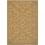 Courtyard Natural and Gold 6'7" x 9'6" Outdoor Area Rug