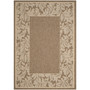 Courtyard Brown and Natural 8' x 11' Outdoor Area Rug