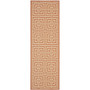 Courtyard Terracotta and Cream 2'3" x 6'7" Runner Outdoor Area Rug