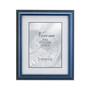 Blue Wood Picture Frame - Gold Bead Design - 4" x 6"