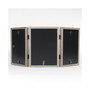 Hinged Triple Gray Wood Picture Frame - Gallery Collection - 5" x 7"
