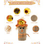 23.25" H Fall Linen Scarecrow Doorstop Porch Decor