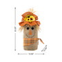 23.25" H Fall Linen Scarecrow Doorstop Porch Decor