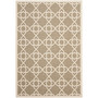 Courtyard Brown and Beige 5'3" x 7'7" Outdoor Area Rug