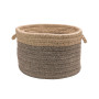 Chunky Natural Wool Dipped Braided Basket