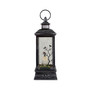 Brushed LED Skull Head Halloween Snow Globe Lantern, 11"