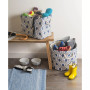 Design Import Storage Bin Ikat, Round