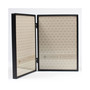 Hinged Double Simply Black Picture Frame - 5" x 7"