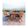 Distribution Miramar 5 Piece Hardwood Outdoor Folding Dining Set