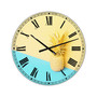 Pink and Blue Pineapple Large Modern Wall Clock - 36" x 28" x 1"