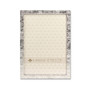 Silver Metal Picture Frame with Linen Pattern - 5" x 7"