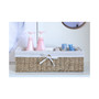 Seagrass Shelf Storage Baskets with Lining, Set of 3
