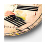 Abstract Oversized Round Metal Wall Clock
