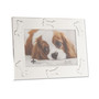 Dog Bone Design Metal Dog Picture Frame, 4" x 6"